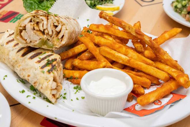 Order Chicken Shawarma Wrap food online from Kabob House store, Metairie on bringmethat.com