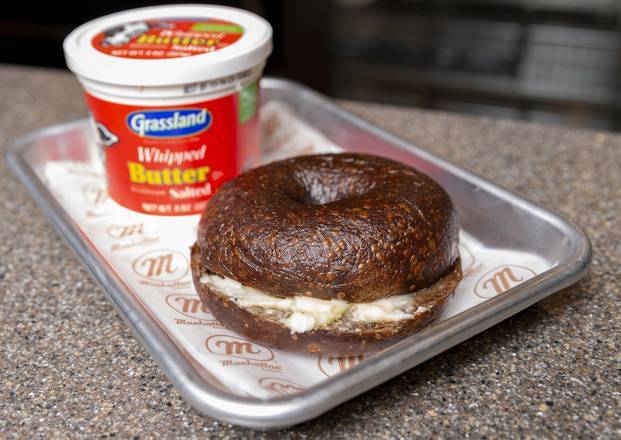 Order Bagel with Butter food online from Manhattan Bagel store, Wharton on bringmethat.com