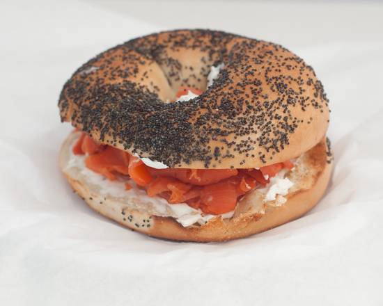 Order Lox special sandwich food online from Izzy's Brooklyn Bagels store, Palo Alto on bringmethat.com