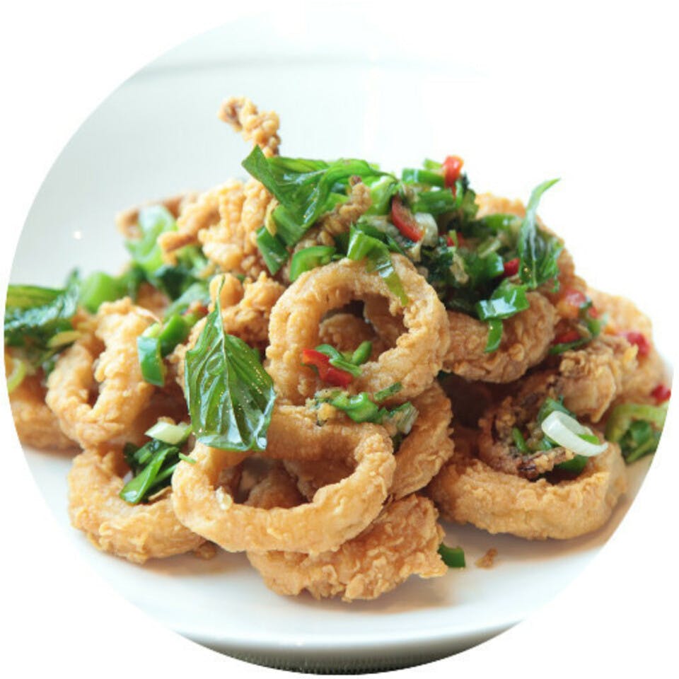 Order Fried Calamari - Appetizer food online from Pizza Village Tomato Pie store, Lahaska on bringmethat.com