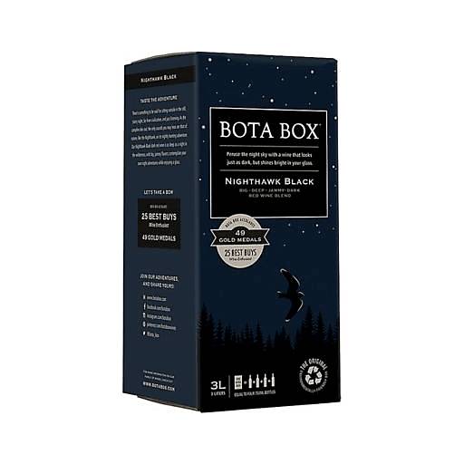 Order Bota Box Nighthawk Black (3 LTR) 111560 food online from Bevmo! store, Chino on bringmethat.com