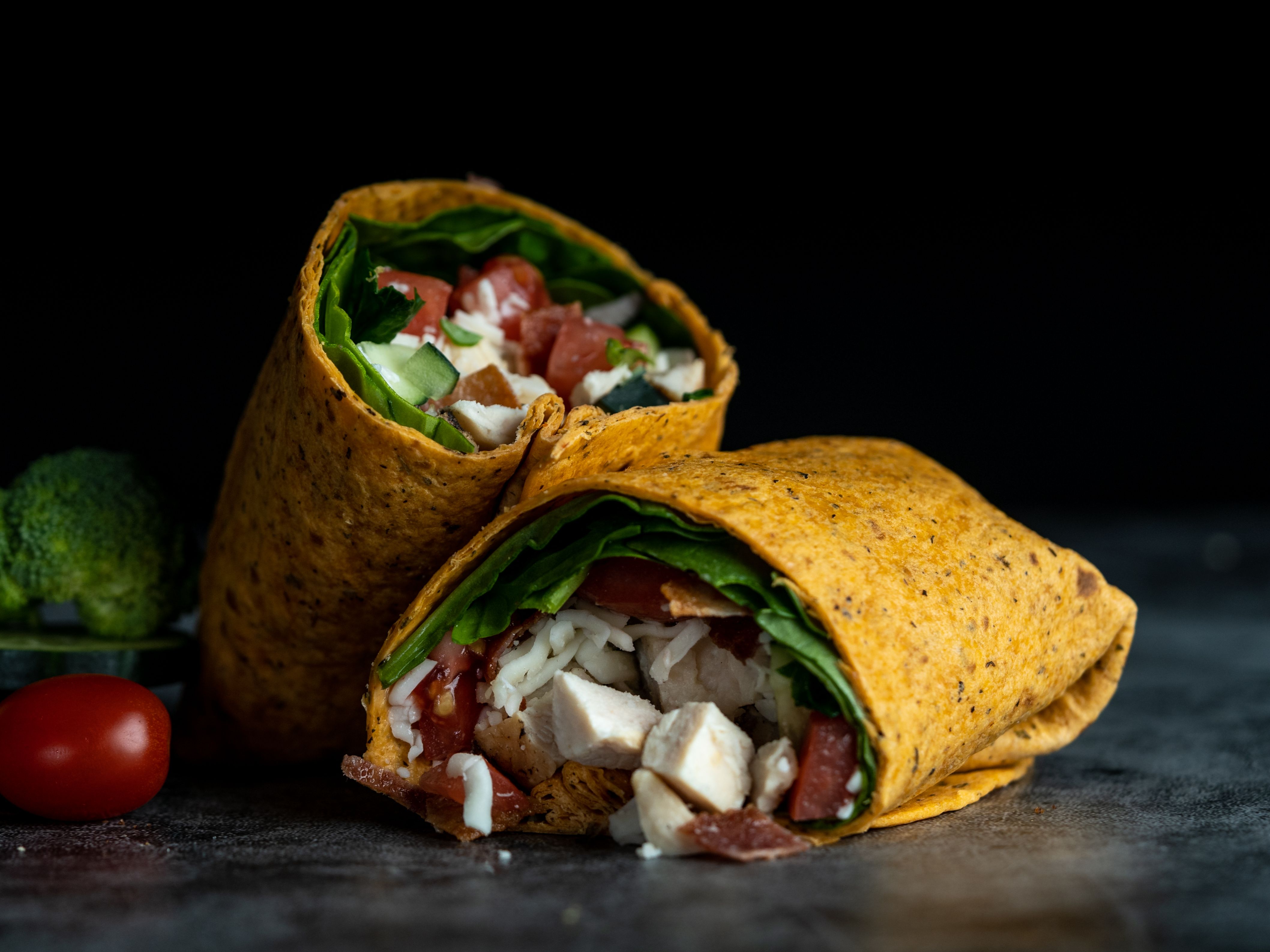 Order Chicken Pesto Wrap food online from Clean Eatz store, Fort Mill on bringmethat.com