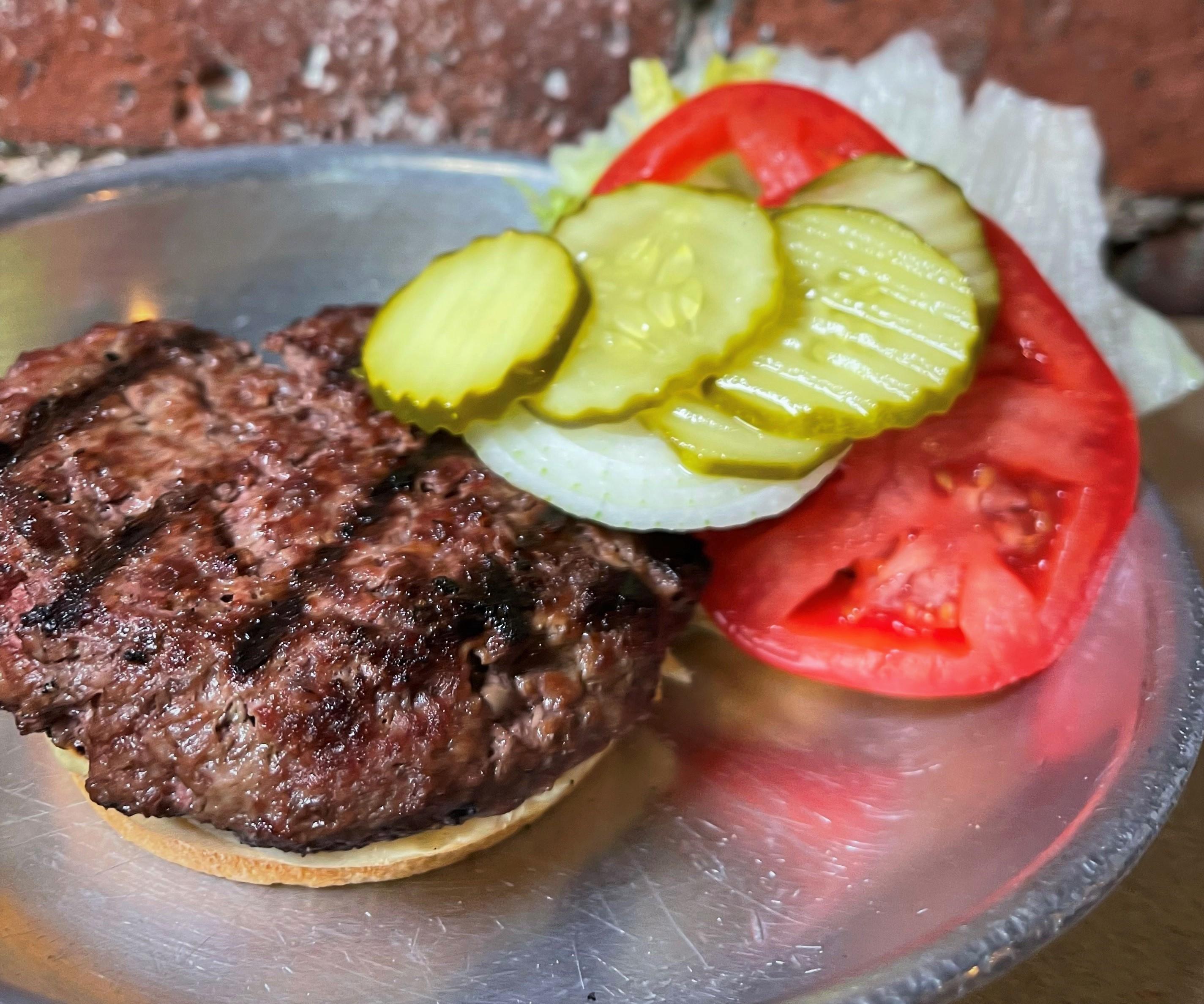 Order 1/2 lb. Burger Works food online from AJ's Burgers store, New Rochelle on bringmethat.com