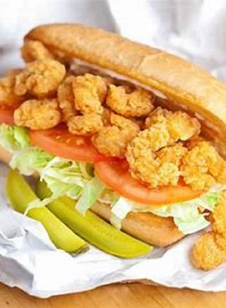 Order Shrimp Po Boy Sandwich food online from Charlie Mae Soul Food store, Phoenix on bringmethat.com