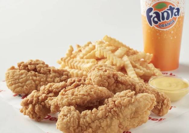 Order Chicken Tender Meal (4 pcs) (Fries and Drink) food online from American Deli store, Statesville on bringmethat.com