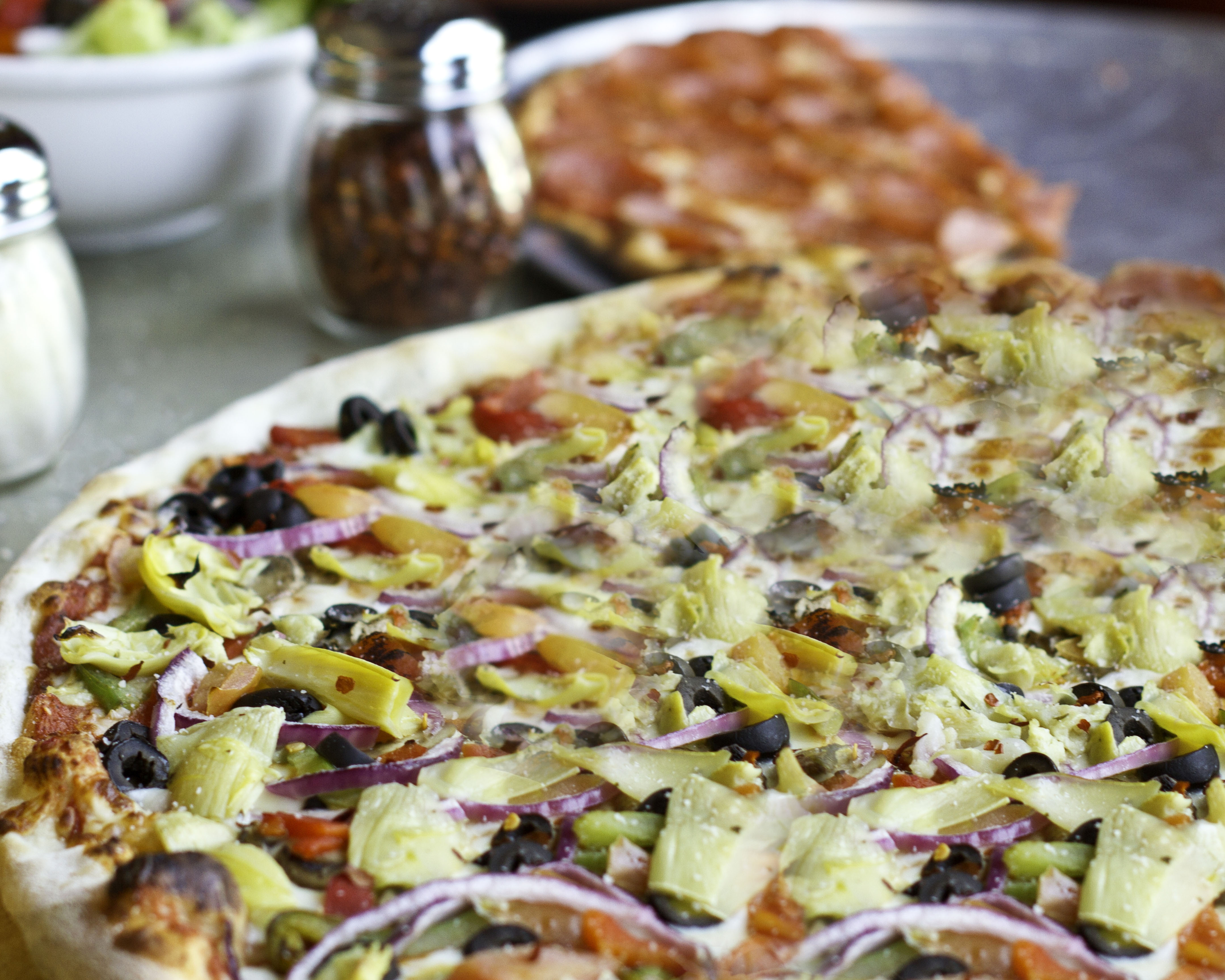 Order Vegetarian Pizza food online from Burattino Brick Oven Pizza store, Rancho Palos Verdes on bringmethat.com