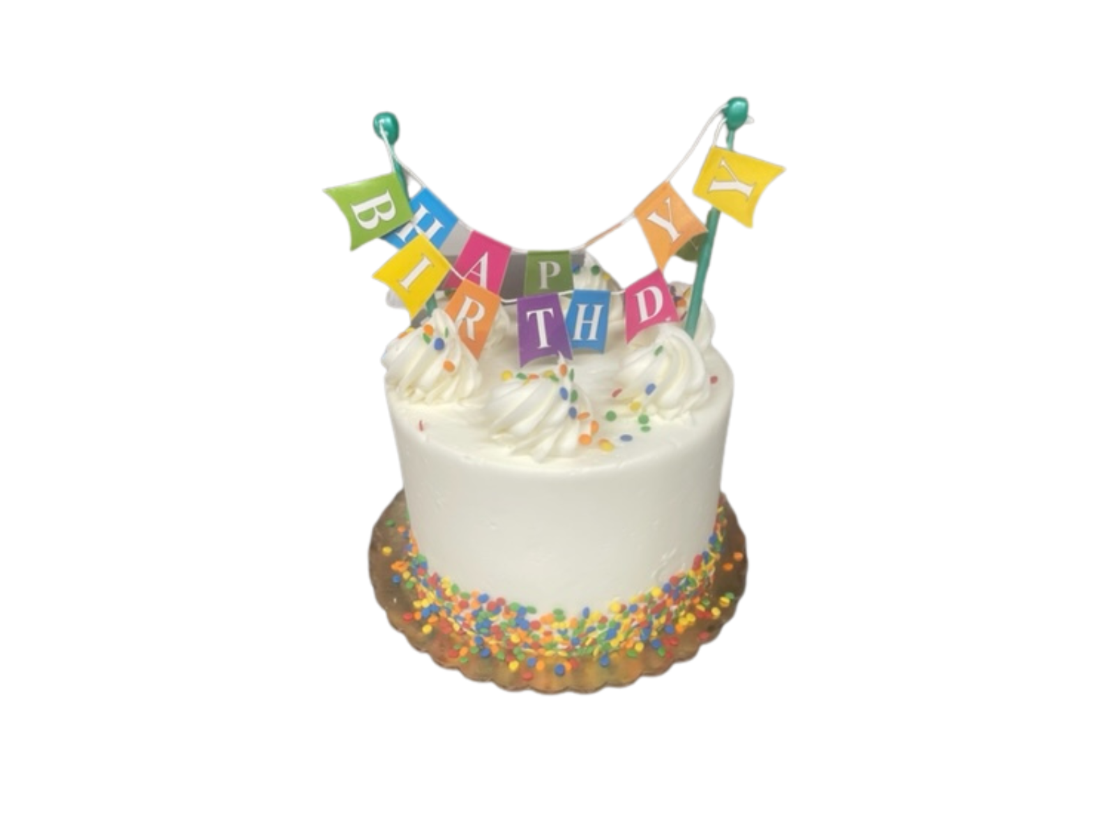 Order Golden Happy Birthday food online from Coccadotts Cake Shop store, Albany on bringmethat.com