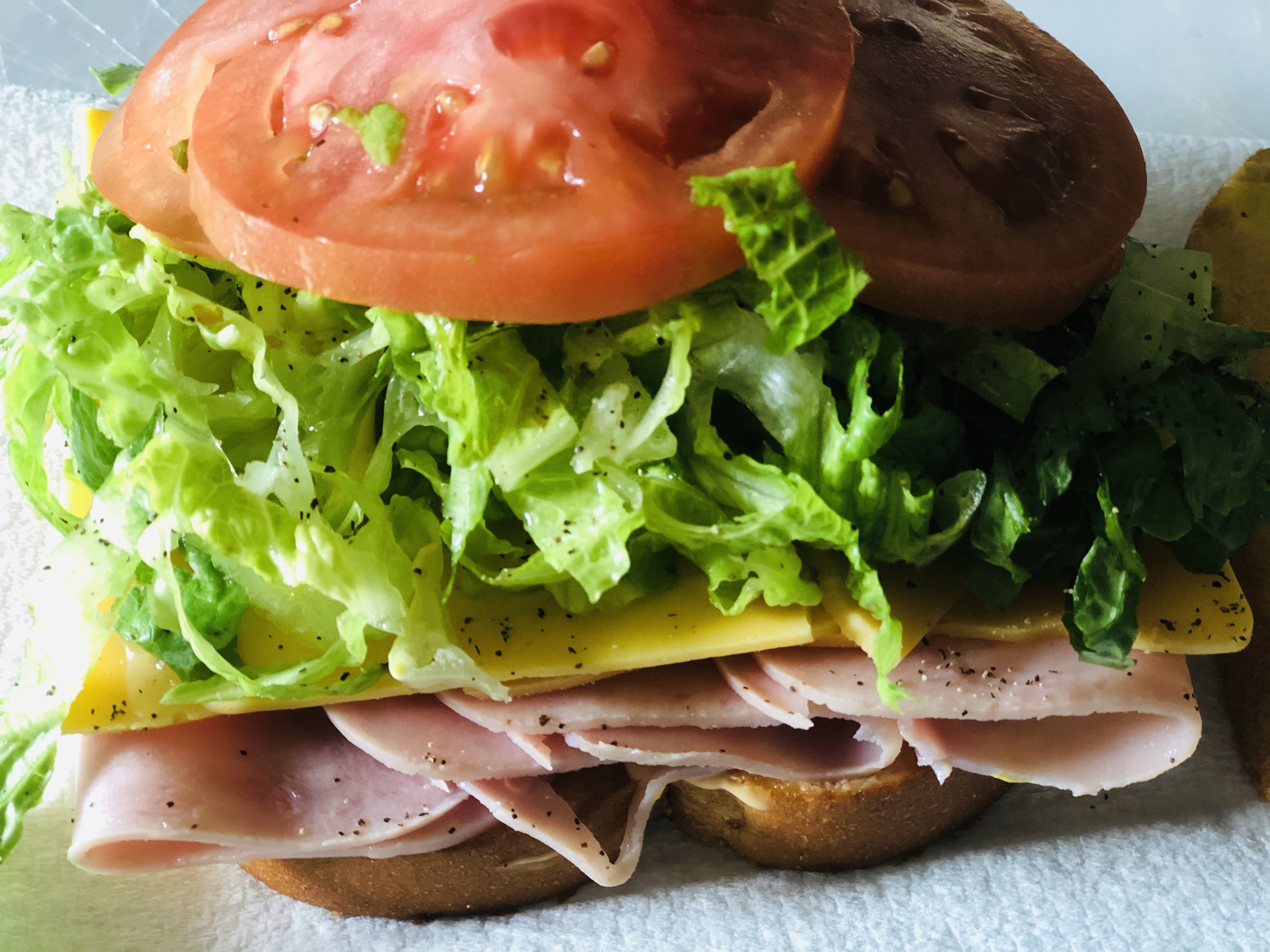 Order Ham and Cheese Sandwich food online from Cafe NJS store, Valley Stream on bringmethat.com