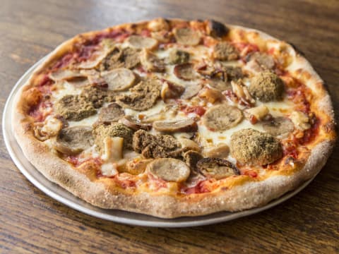 Order 6. Small Pizza de Carne food online from Don giovanni ristorante catering store, New York on bringmethat.com