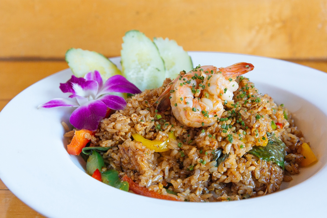 Order Chicken Spicy Basil Fried Rice food online from Teikoku Restaurant store, Newtown Square on bringmethat.com