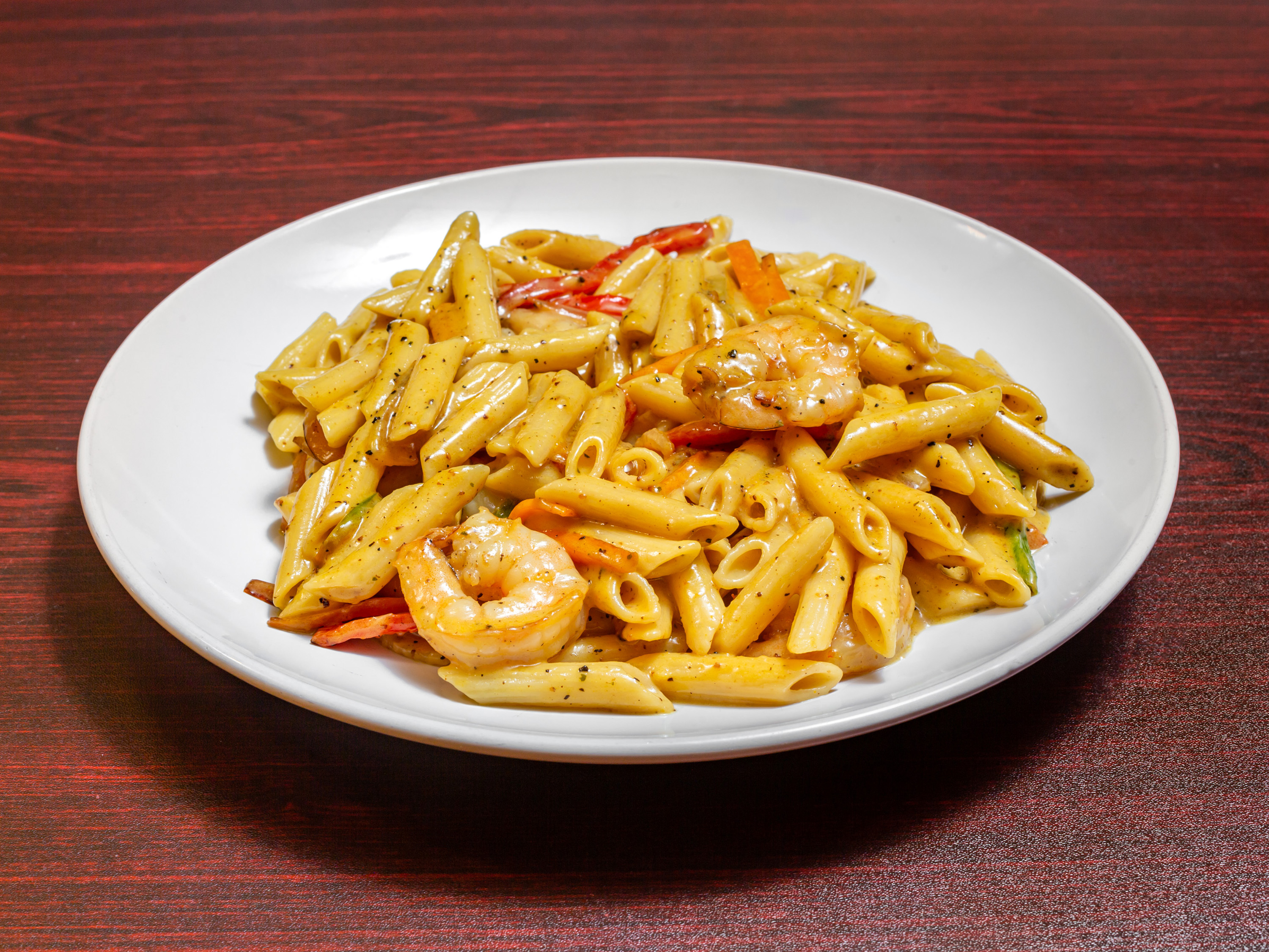 Order Shrimp Pasta food online from Malakhi Lounge & Jamaican Restaurant store, Manassas on bringmethat.com