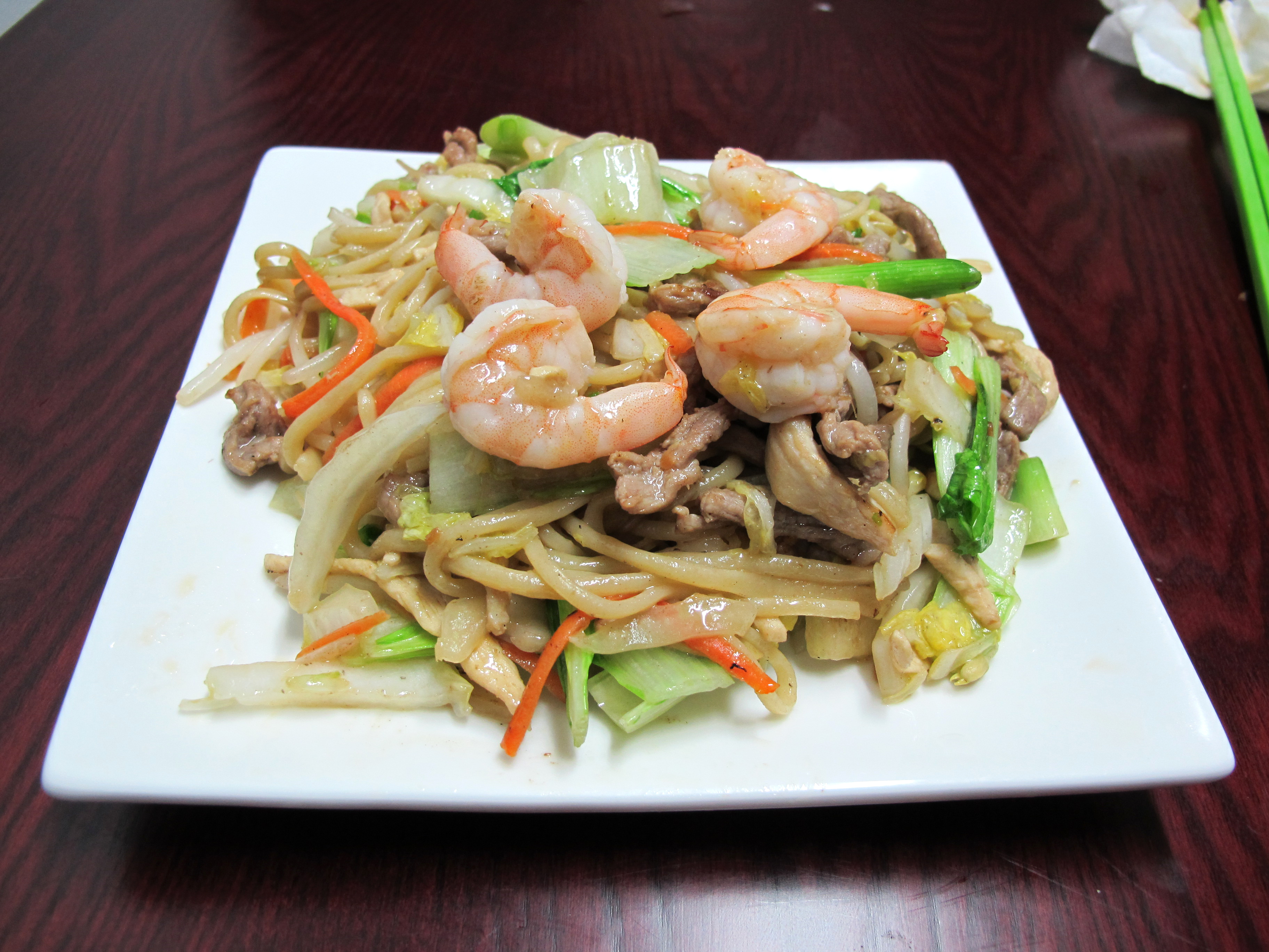 Order K. Pan Fried House Special Noodles food online from Tasty Hand-Pulled Noodles store, New York on bringmethat.com