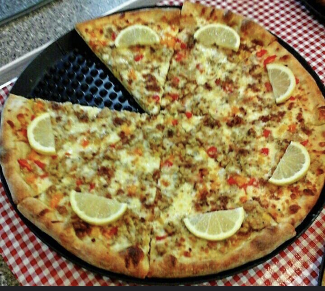 Order 18" Clam Casino Pizza food online from Saverio Pizzeria store, Anchorage on bringmethat.com