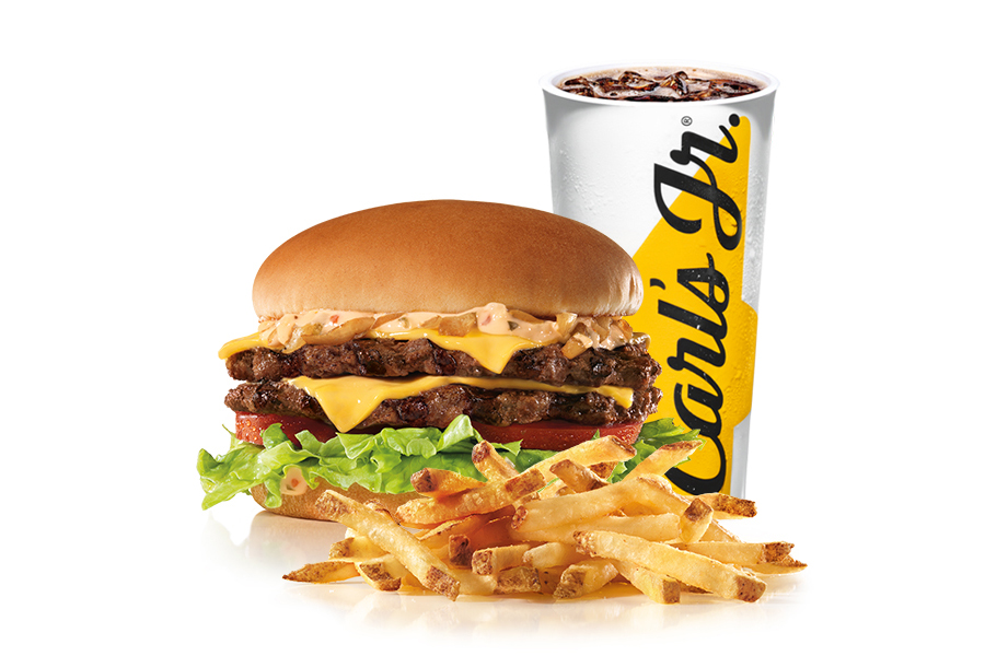Order The California Classic Double Cheeseburger Combo food online from Carl Jr store, Scotts Valley on bringmethat.com