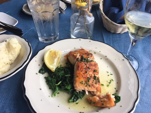 Order Grilled Salmon food online from J Arthur's Restaurant store, Maggie Valley on bringmethat.com