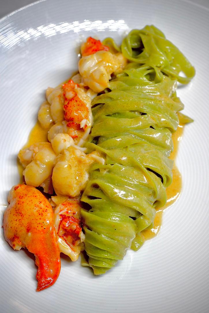 Order Green Curry Lobster Fettuccine food online from The Blue Elephant store, Pottstown on bringmethat.com