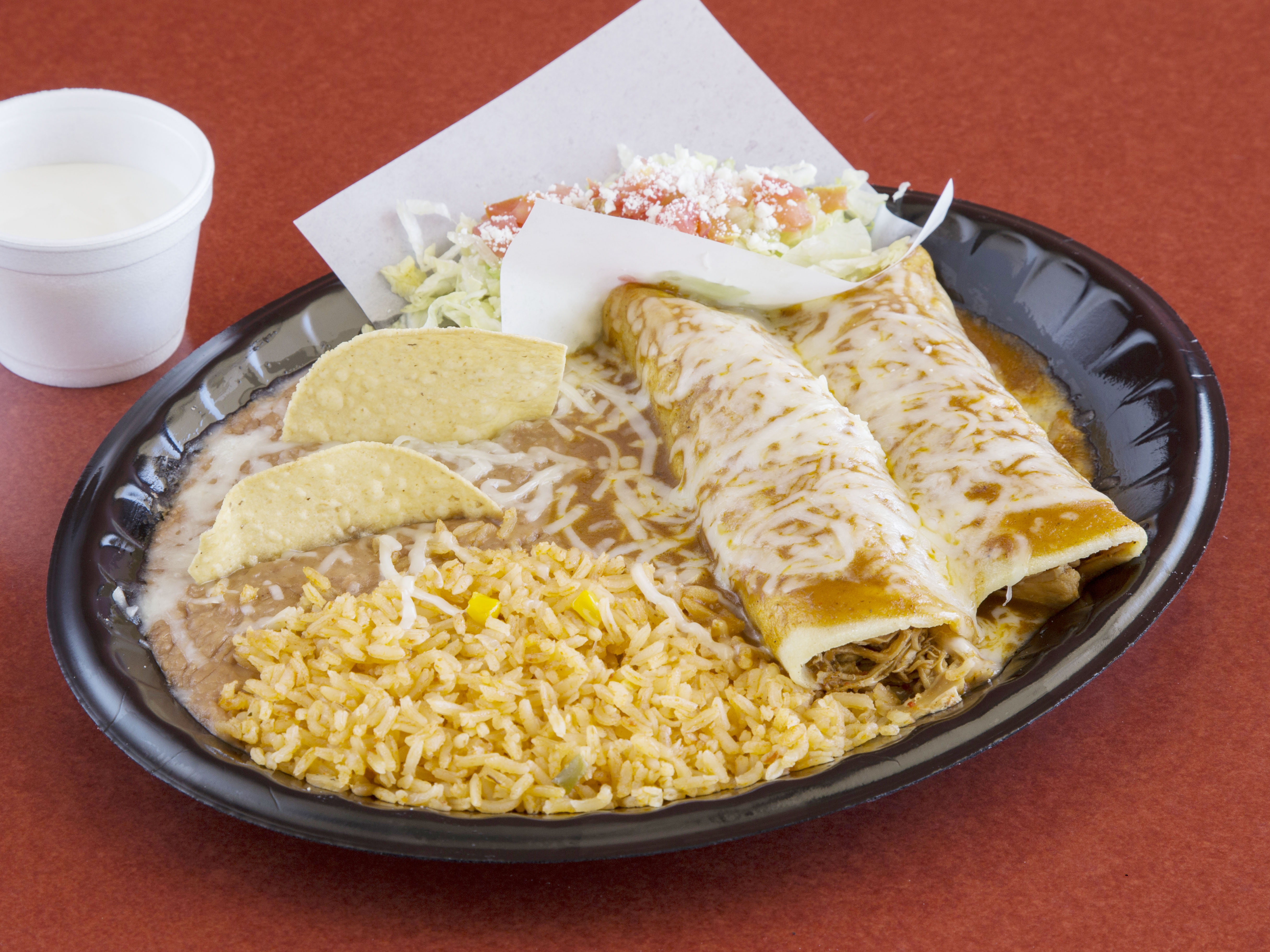 Order 2 Cheese Enchilada food online from Señor Taco store, Tempe on bringmethat.com