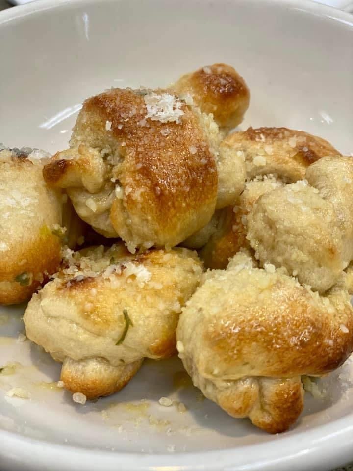 Order Garlic Knots - 12 Pieces food online from Black Bear Pizza store, Asheville on bringmethat.com