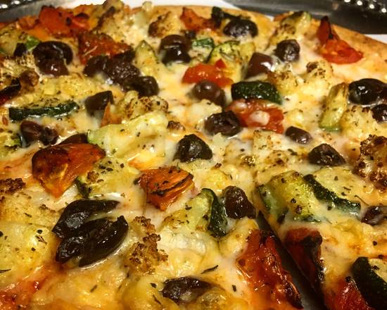 Order Vegetable Pizza food online from Van Gogh's Ear Cafe store, Union on bringmethat.com