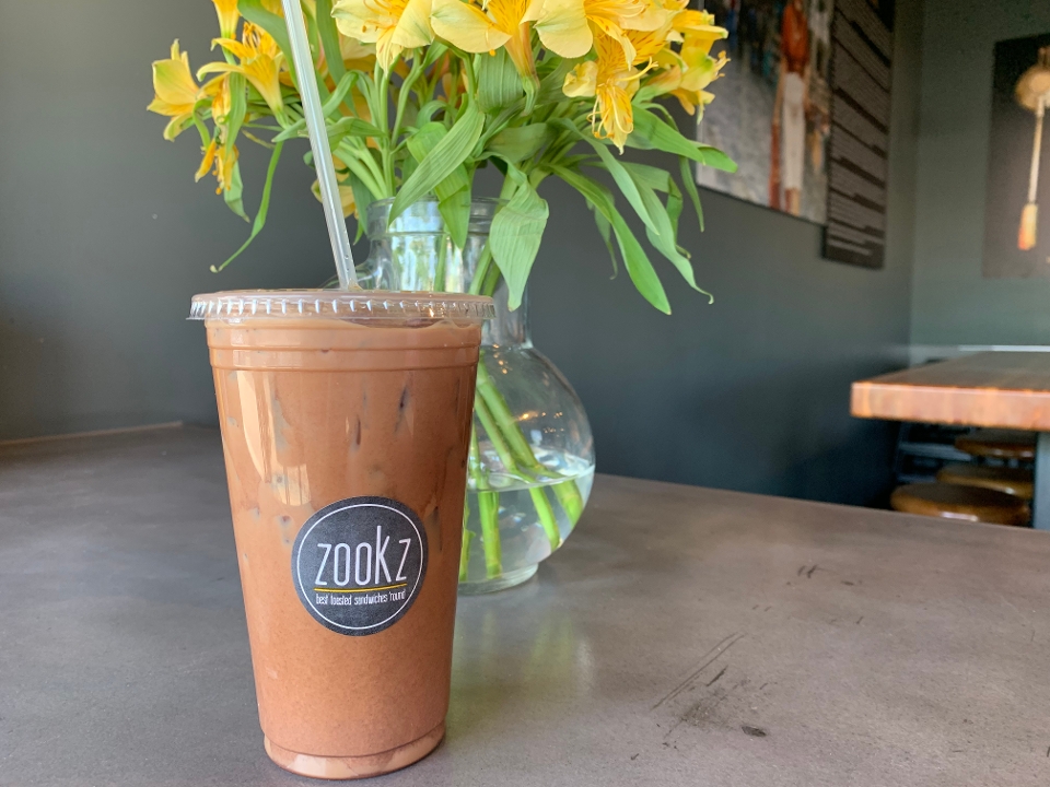 Order Large Iced Mocha food online from Zookz-Sandwiches with an Edge store, Phoenix on bringmethat.com