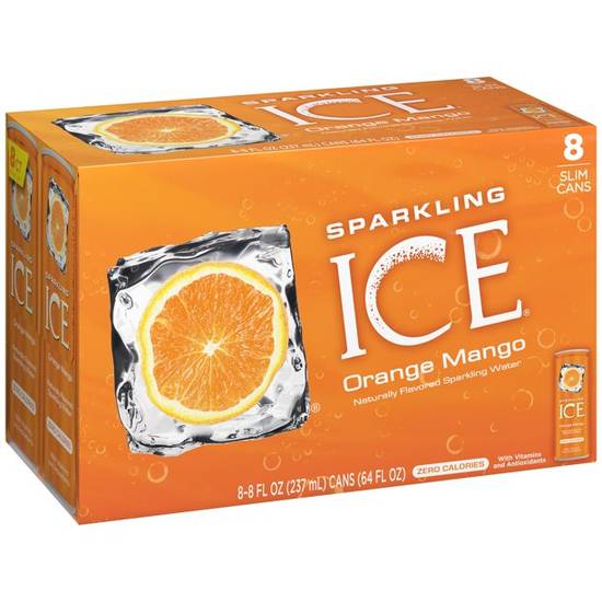 Order Sparkling Ice Orange Mango Pack Of 8 food online from Deerings Market store, Traverse City on bringmethat.com