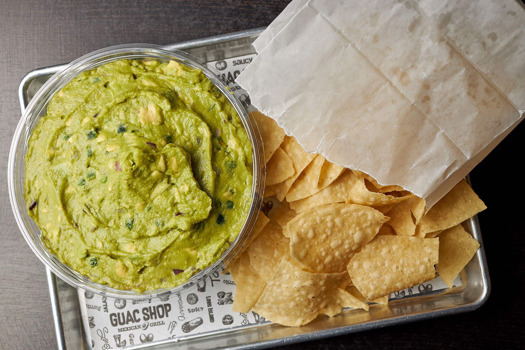 Order Party GUAC & Chips food online from Guac Shop Mexican Grill store, Jericho on bringmethat.com