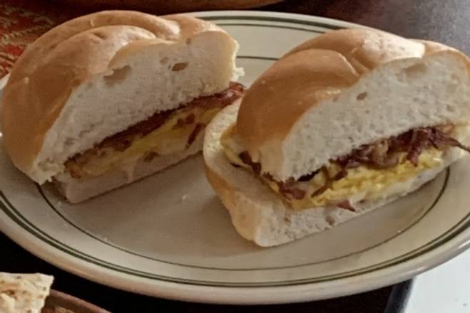 Order Bacon, Egg & Cheese Sandwich food online from CALLEJERO’S MEXICAN RESTAURANT store, Bridgeport on bringmethat.com