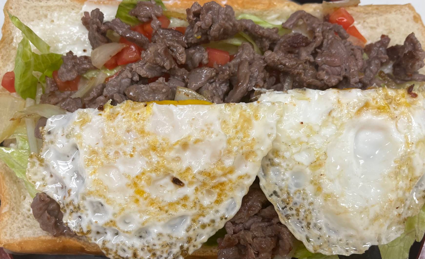 Order Steak, Egg & Cheese Sub food online from Eggs & Sushi store, Springfield on bringmethat.com
