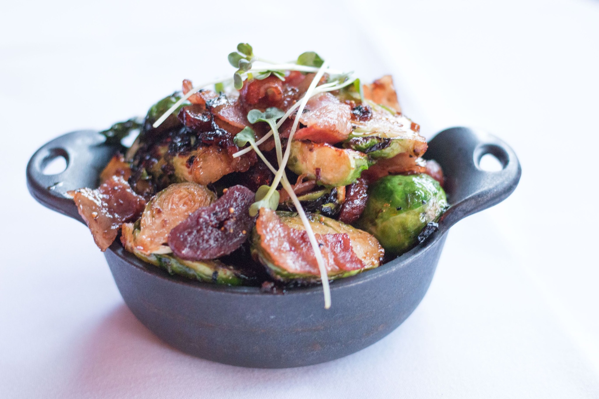 Order BAKED BRUSSELS SPROUTS food online from Greystone The Steakhouse store, San Diego on bringmethat.com