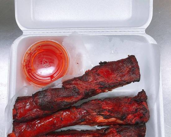 Order BBQ Pork Ribs (3 pcs) food online from Wok On Fire store, Austin on bringmethat.com