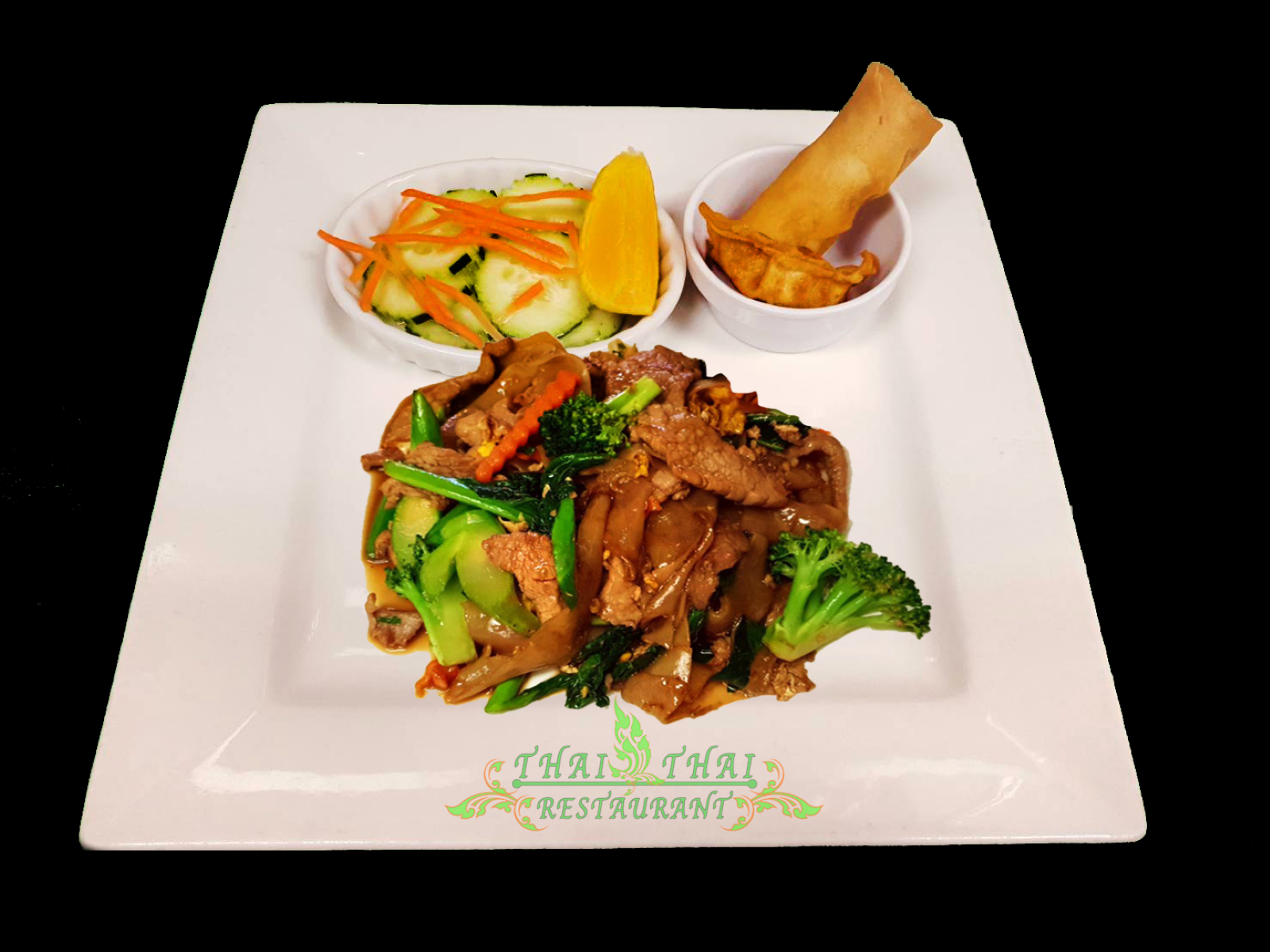 Order L2. Pad-See-Ewe Noodle food online from Thai Thai Restaurant store, Fallbrook on bringmethat.com