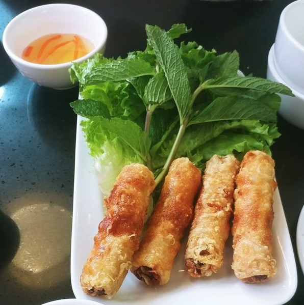 Order Crispy Fried Pork Spring Rolls (Chả giò) food online from Hello Saigon store, New York on bringmethat.com