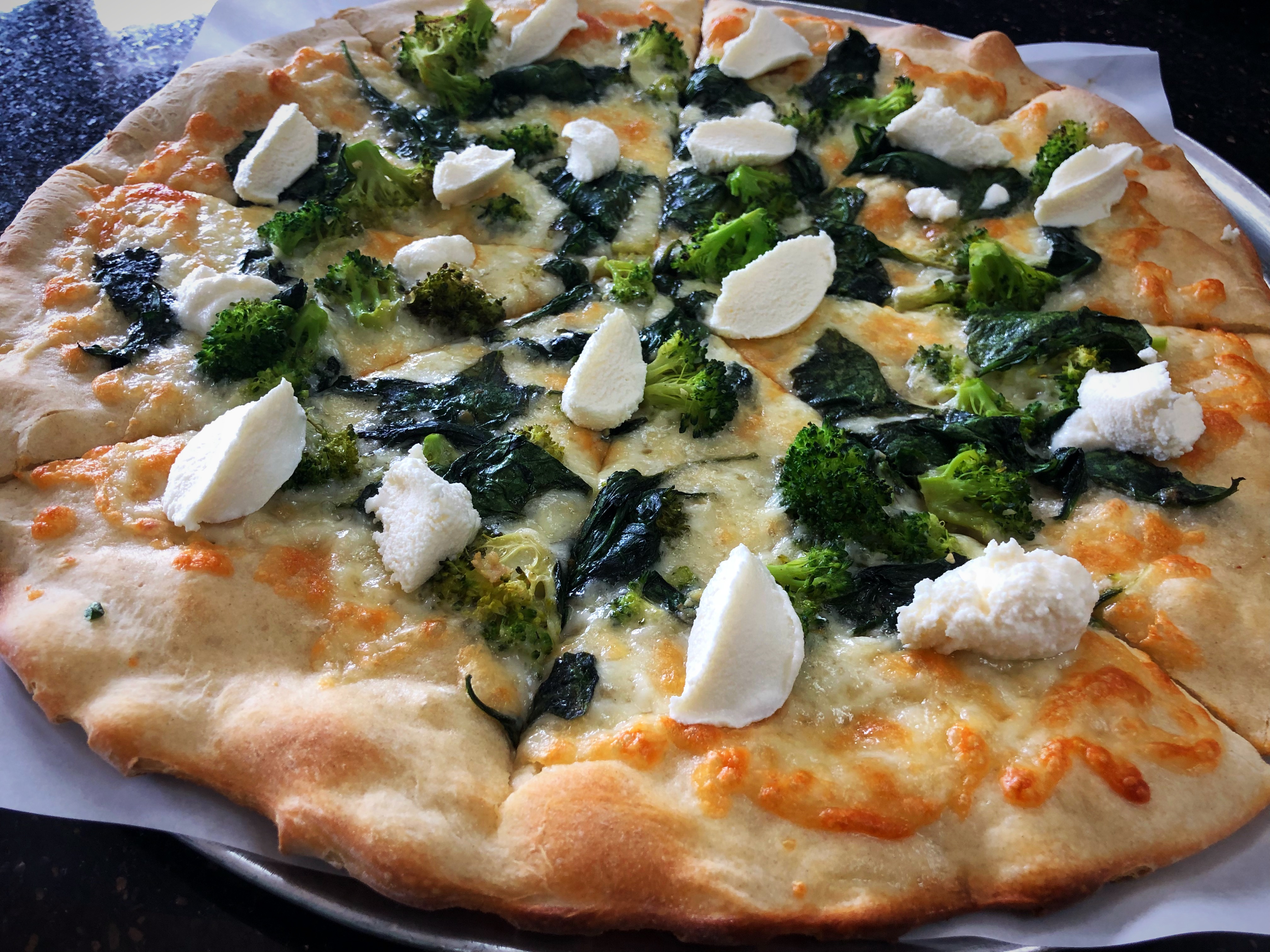 Order Medium New York White Pizza food online from Healthy Garden & Gourmet Pizza store, Collingswood on bringmethat.com