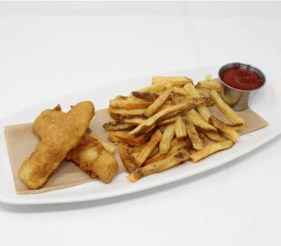 Order Kids Fish ‘n Chips food online from The League Kitchen & Tavern store, Austin on bringmethat.com