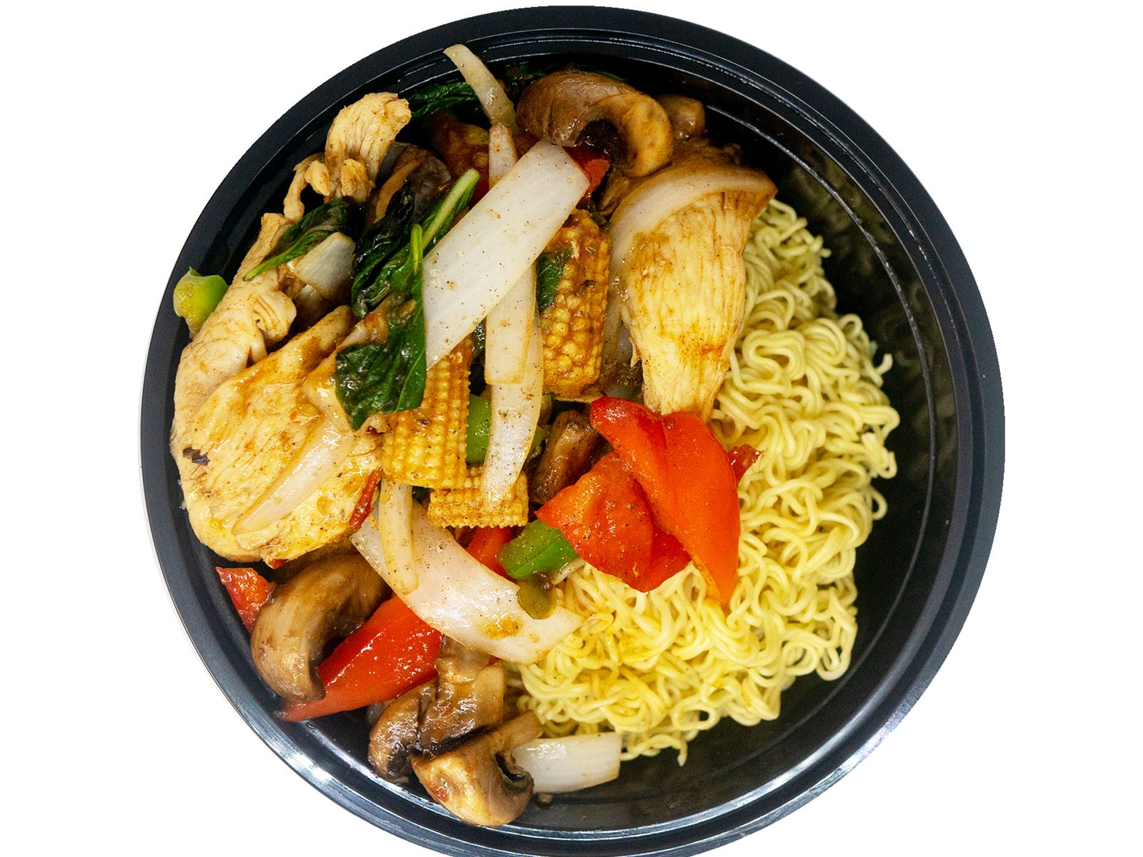 Order Basil Stir Fry Noodle Bowl food online from Pinto Urban Thai Diner store, Richardson on bringmethat.com