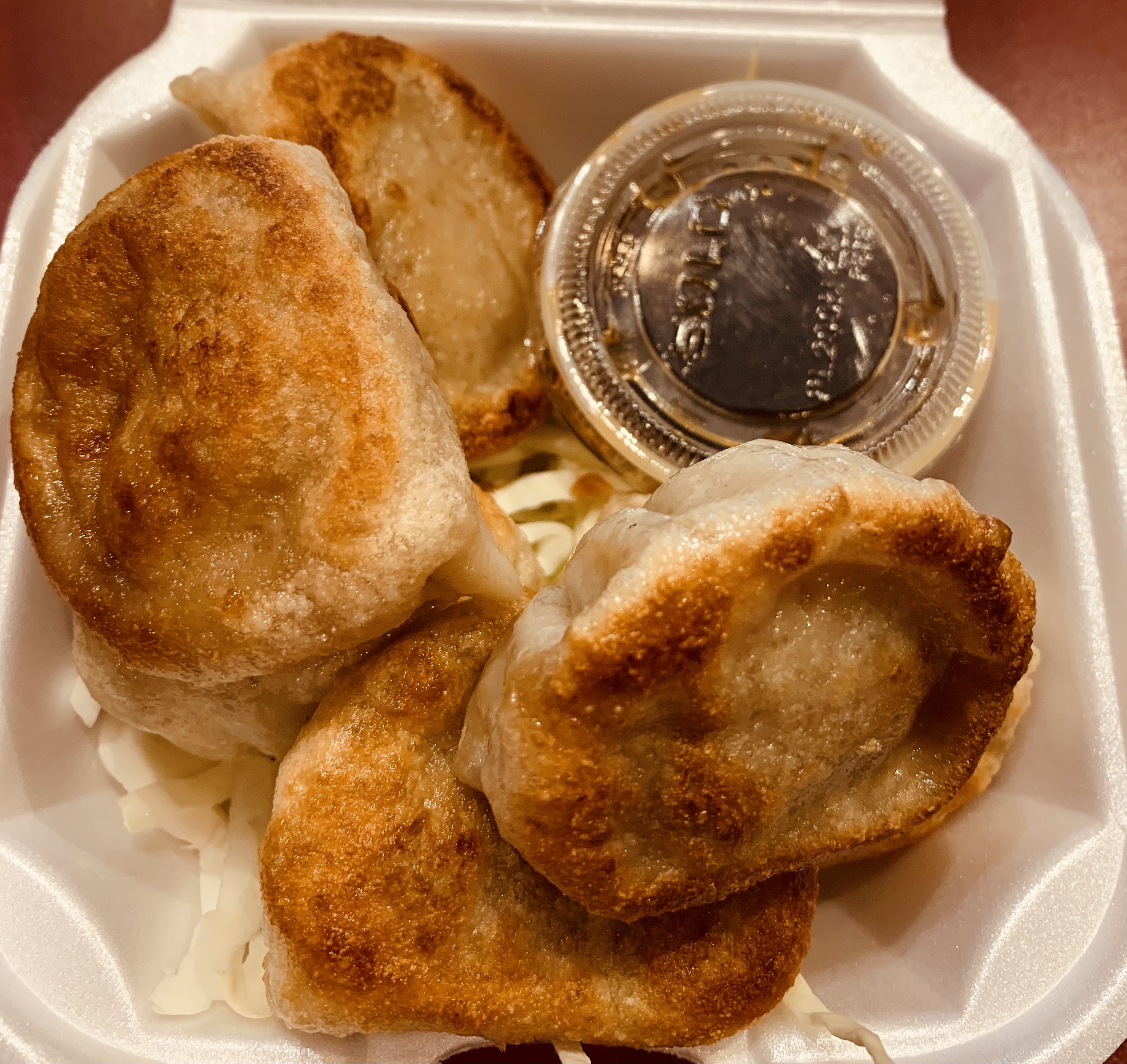 Order 6 Pan Fried Meat Dumpling food online from Golden China store, Springfield on bringmethat.com