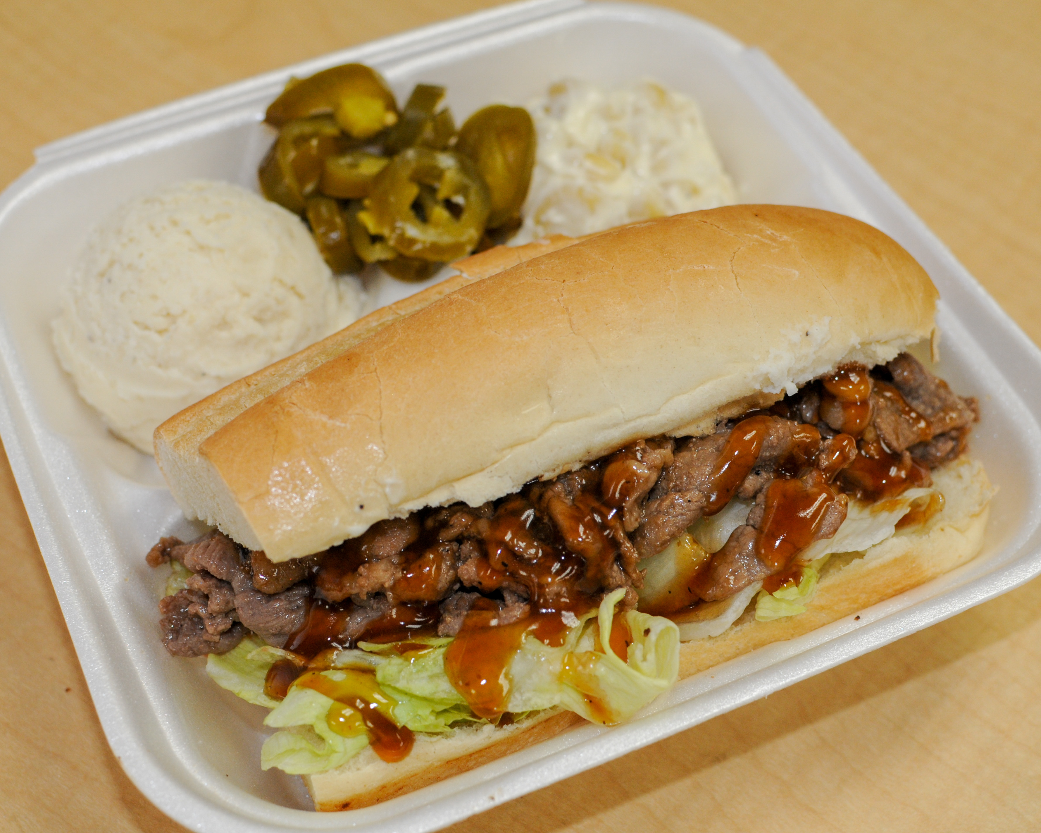 Order #9. Beef Sandwich food online from Don Teriyaki store, Wilmington on bringmethat.com