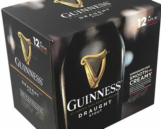 Order Guinness Draught beer 12Pack Bottles food online from Sousa Wines & Liquors store, Mountain View on bringmethat.com