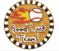 Order Good Luck Team Baseball - S3508 food online from Cookie Co store, Longview on bringmethat.com