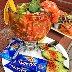 Order Shrimp Cocktail food online from Cabrera's Mexican Cuisine store, Duarte on bringmethat.com
