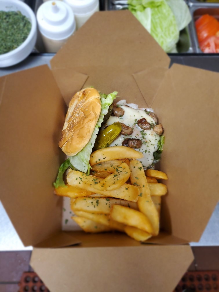 Order The Shroom Burger food online from Napper Tandy's store, San Francisco on bringmethat.com