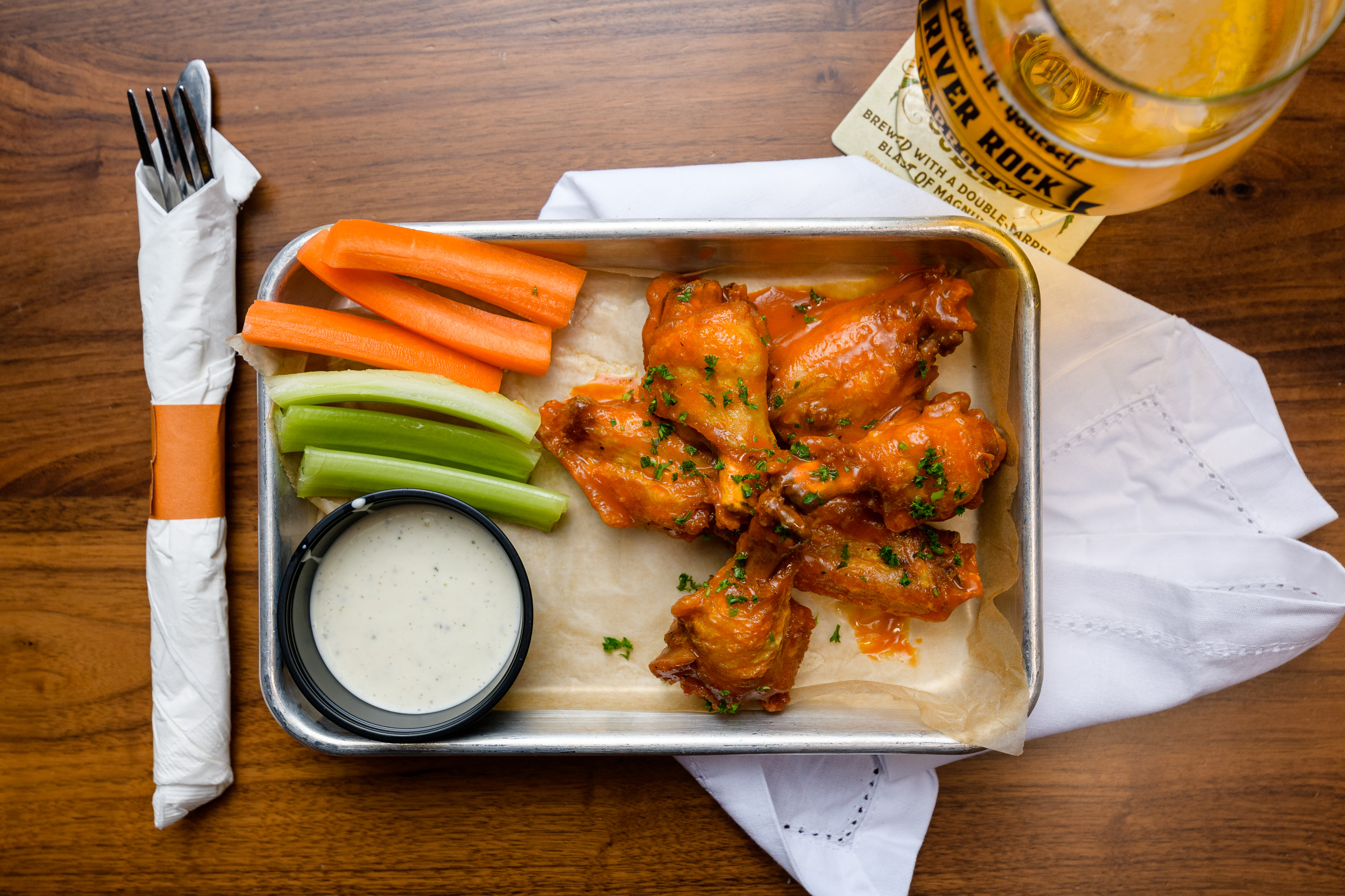 Order Wings with Chipotle BBQ Sauce food online from River Rock Taproom store, Sunnyvale on bringmethat.com