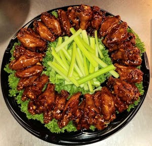 Order Jumbo Wing Platter (50) (5 Flavors) food online from Chill N Grill Xpress store, Summerville on bringmethat.com