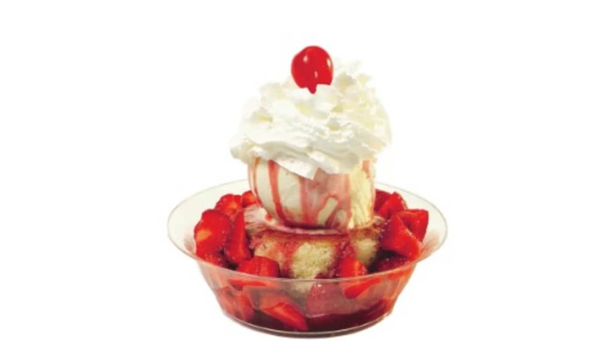 Order Strawberry Shortcake Sundae food online from Ritter Frozen Custard store, Brighton on bringmethat.com