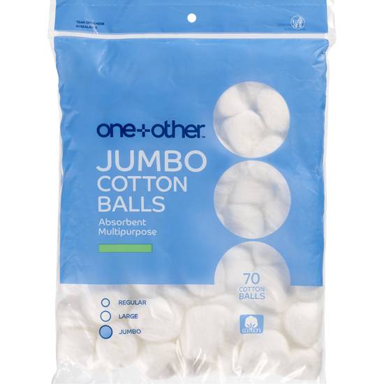 Order one+other Jumbo Absorbent Cotton Balls, 70CT food online from CVS store, Janesville on bringmethat.com