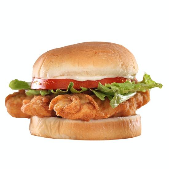 Order Hand-Breaded Chicken Tender Sandwich food online from Hwy 55 Burgers Shakes & Fries store, Conover on bringmethat.com