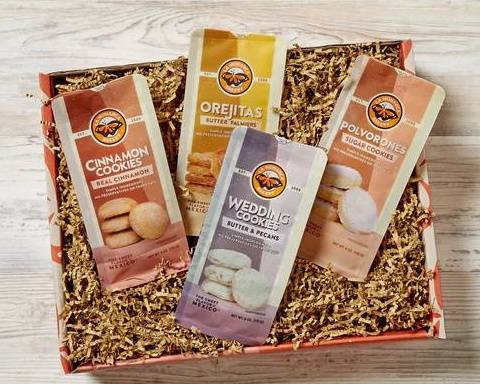 Order Mexican Cookie Collection Gift Box food online from La Monarca Bakery store, Huntington Park on bringmethat.com