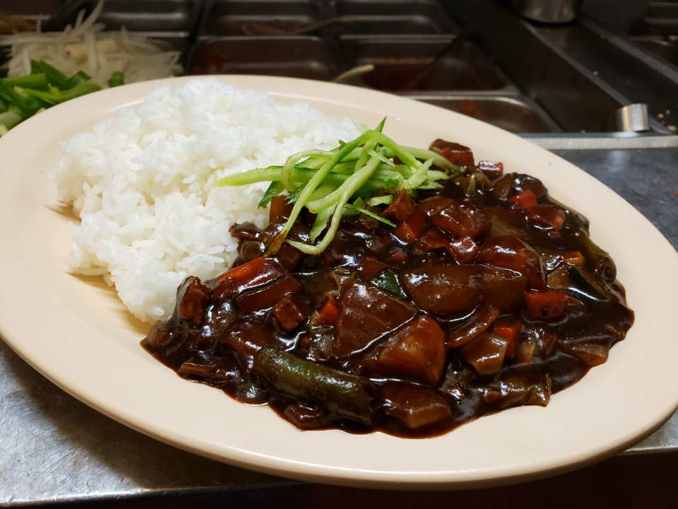 Order K-36C. Jjang with Rice (짜장밥/炸酱饭) food online from Restaurant Namsan store, Los Angeles on bringmethat.com