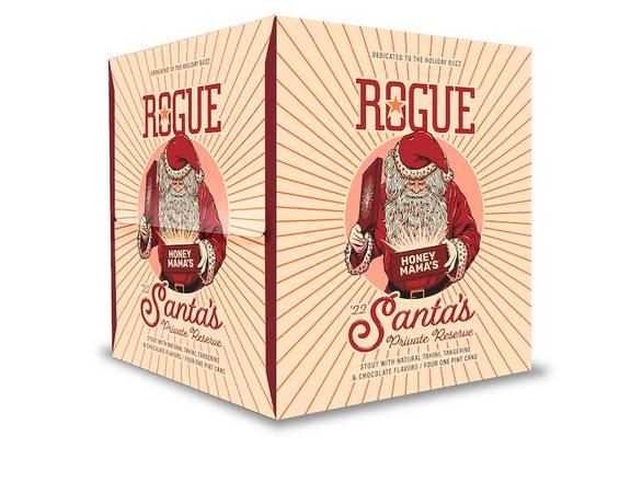 Order Rogue Santa's Private Reserve Kringle Krusher Ale - 4x 16oz Cans food online from Eagle Liquor & Wine store, Chattanooga on bringmethat.com
