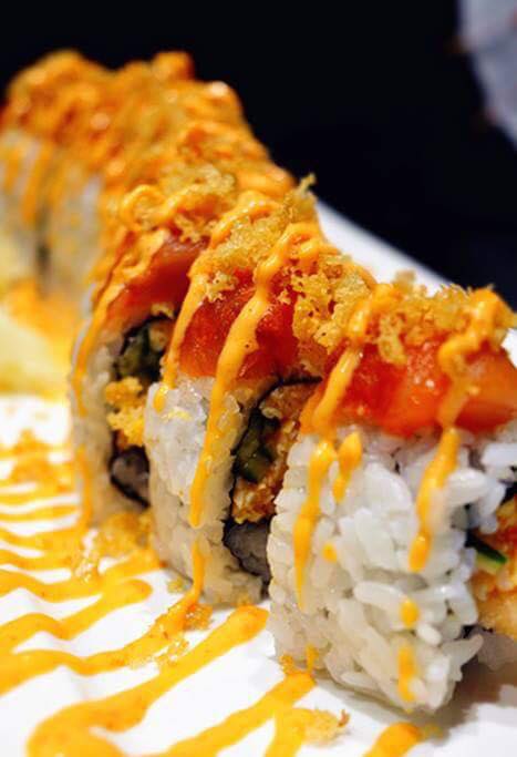 Order Spicy Red Dragon Roll food online from Sake Japanese House store, Mebane on bringmethat.com